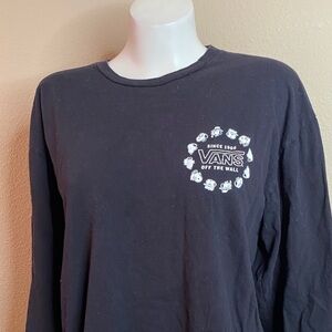 VANS Peanuts by Schultz label long sleeve Snoopy graphic T-shirt L